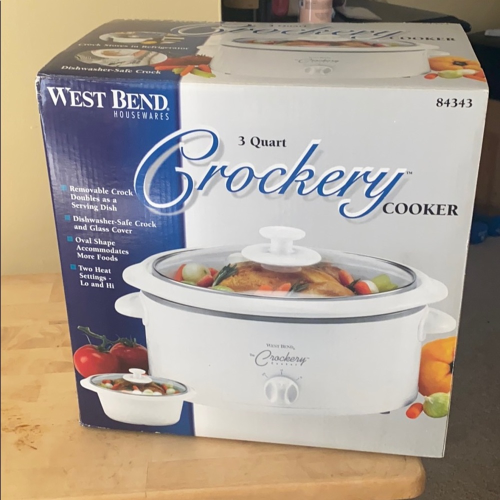 West Bend 3qt Crockery Cooker BrandNew